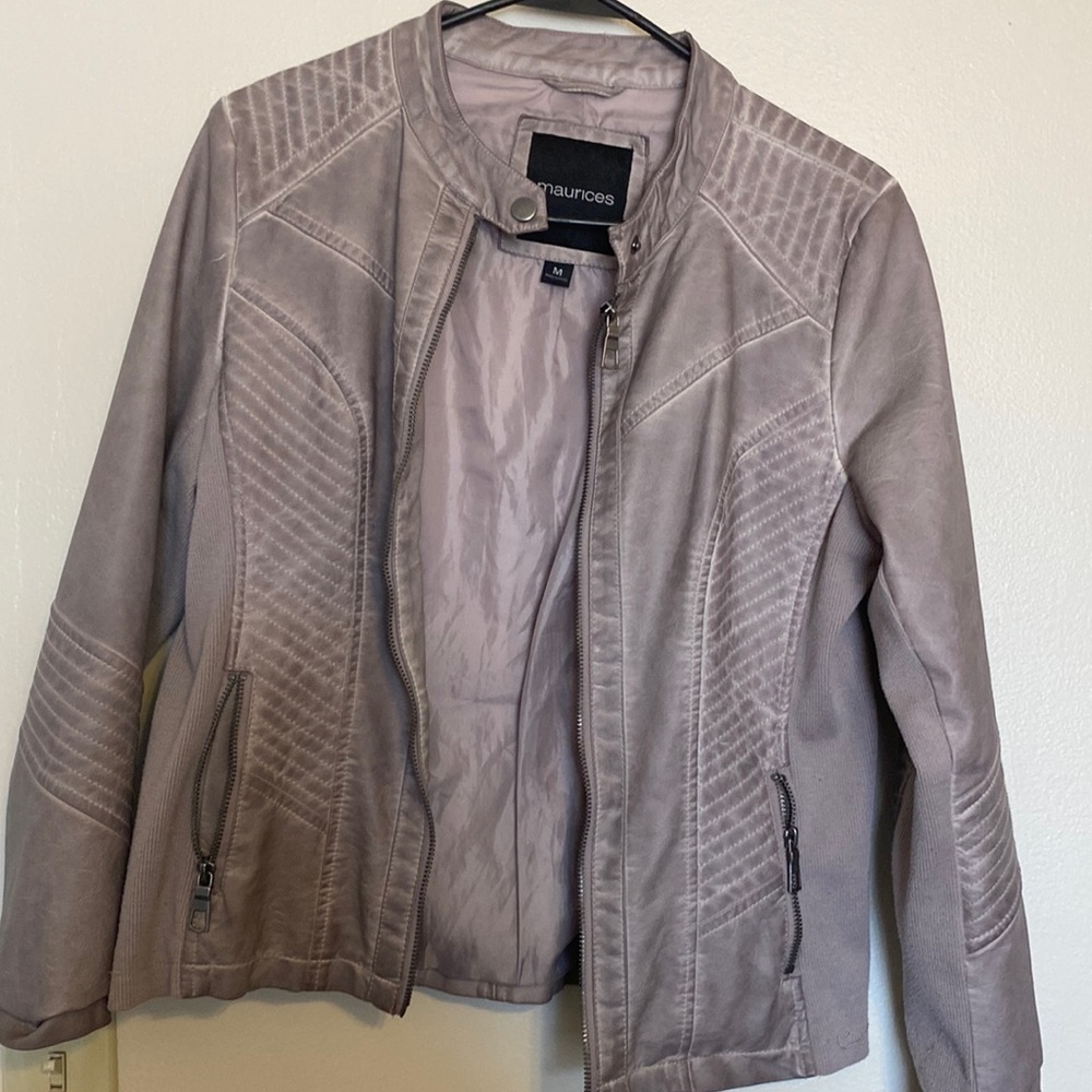 Faux leather jacket